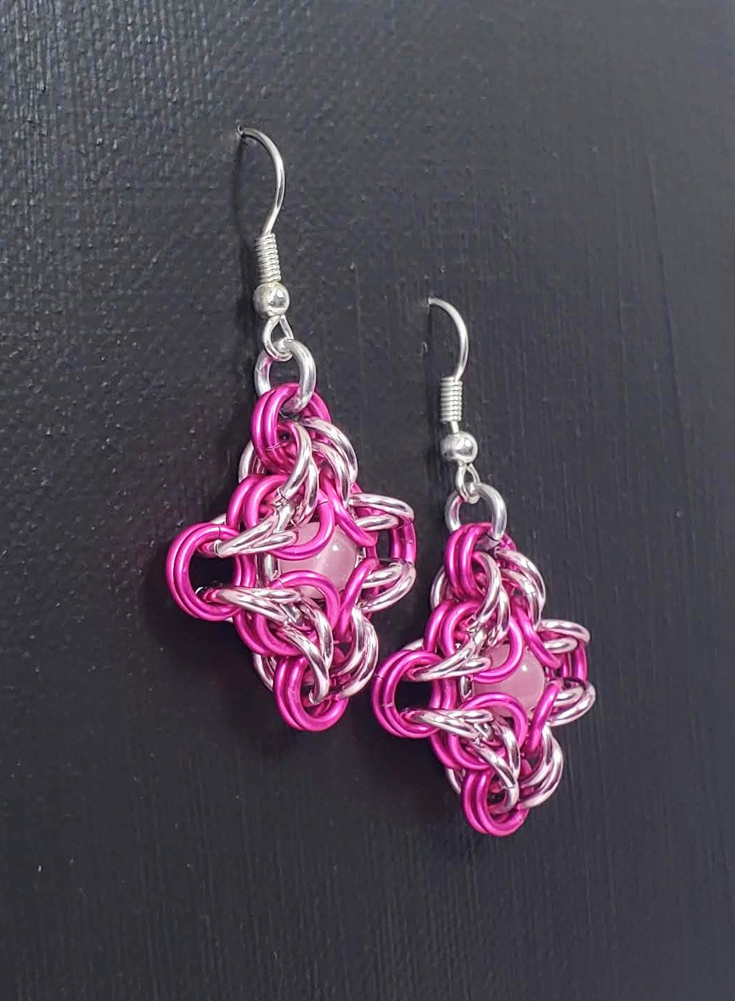 Z - Hot Pink Star Earrings - TTC