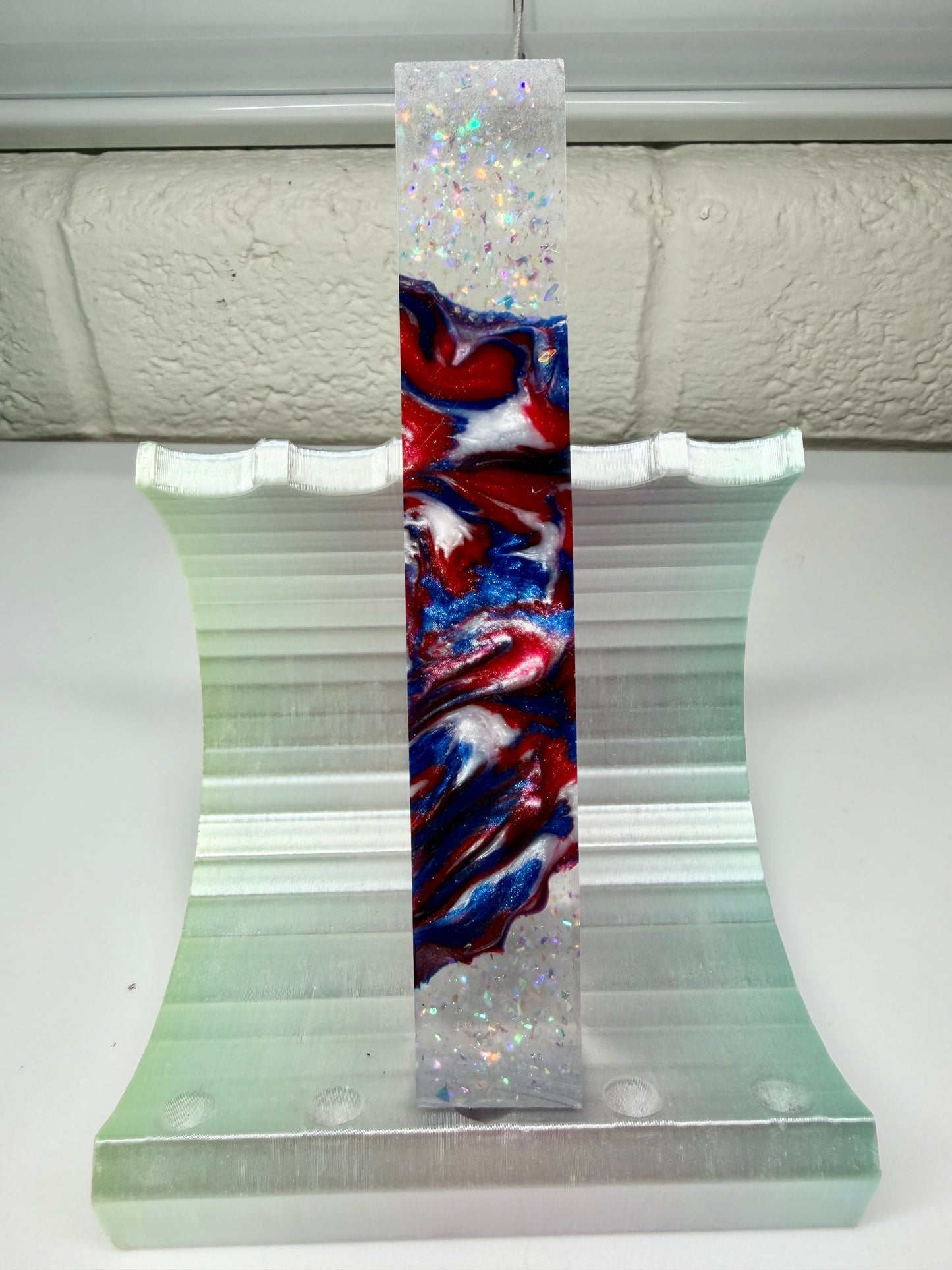Reserved for Kris L - Blank & Blank Turning Service - LLW Rapture Resins “Burl Brits Clear Sparkles / Liberty DP Pen- 8/28/26
