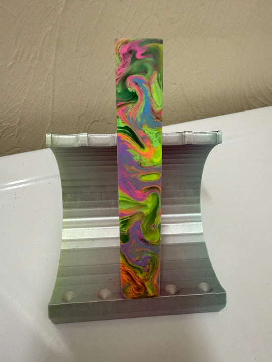 Reserved Blank Turning for Anne K - Neon Swirls - 8/5/25