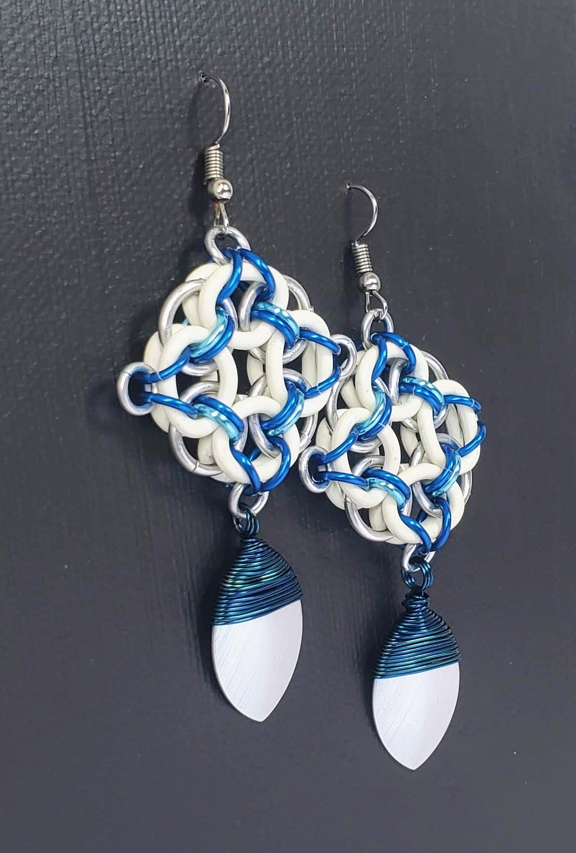 Z - Squishy Helm Earrings with Wrapped Scale - TTC