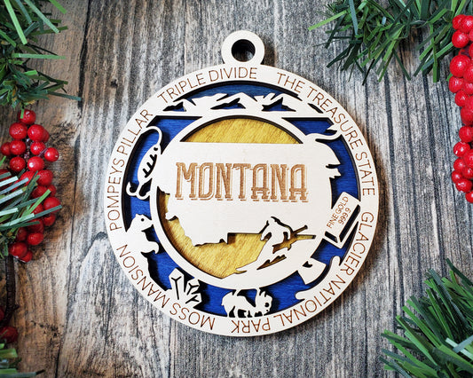 Montana Round Ornament - KJW
