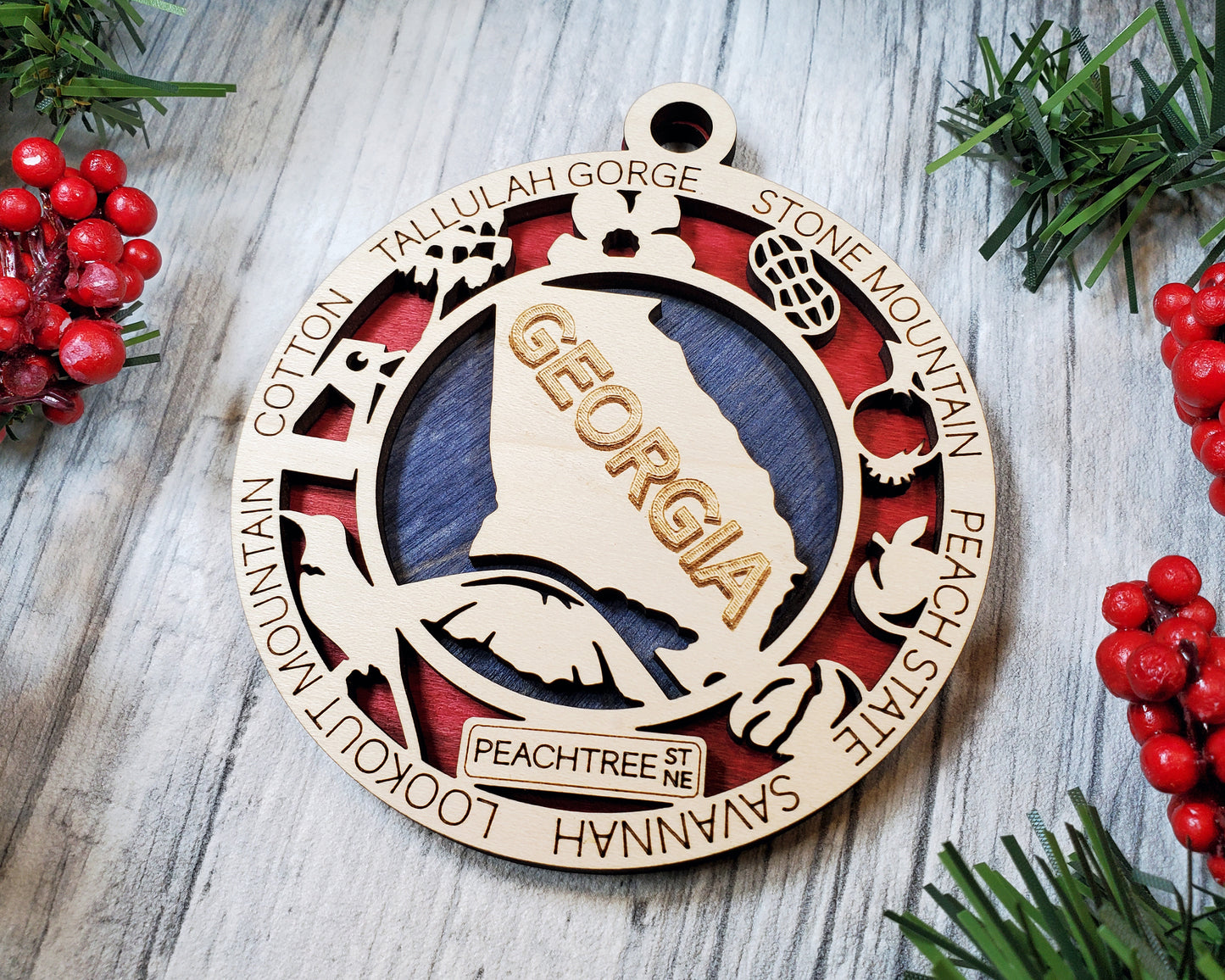 Georgia Round Ornament - KJW
