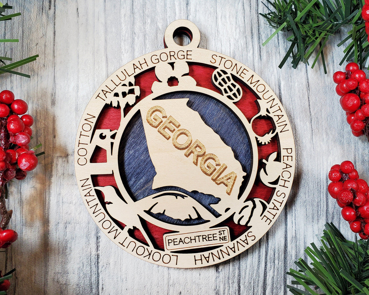 Georgia Round Ornament - KJW