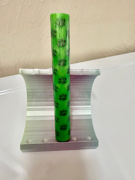 Cat/Dog Paws 🐾 Pen Pre-order Blank Turning - Spring Green with Black Paws