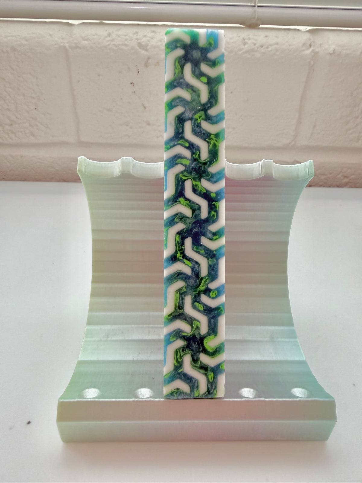 Reserved for Jessica R - Rapture Resins Ninja Star White/Sea Mist Blank & Blank Turning Service - LLW DP Pens - Special Order - 10/6/26