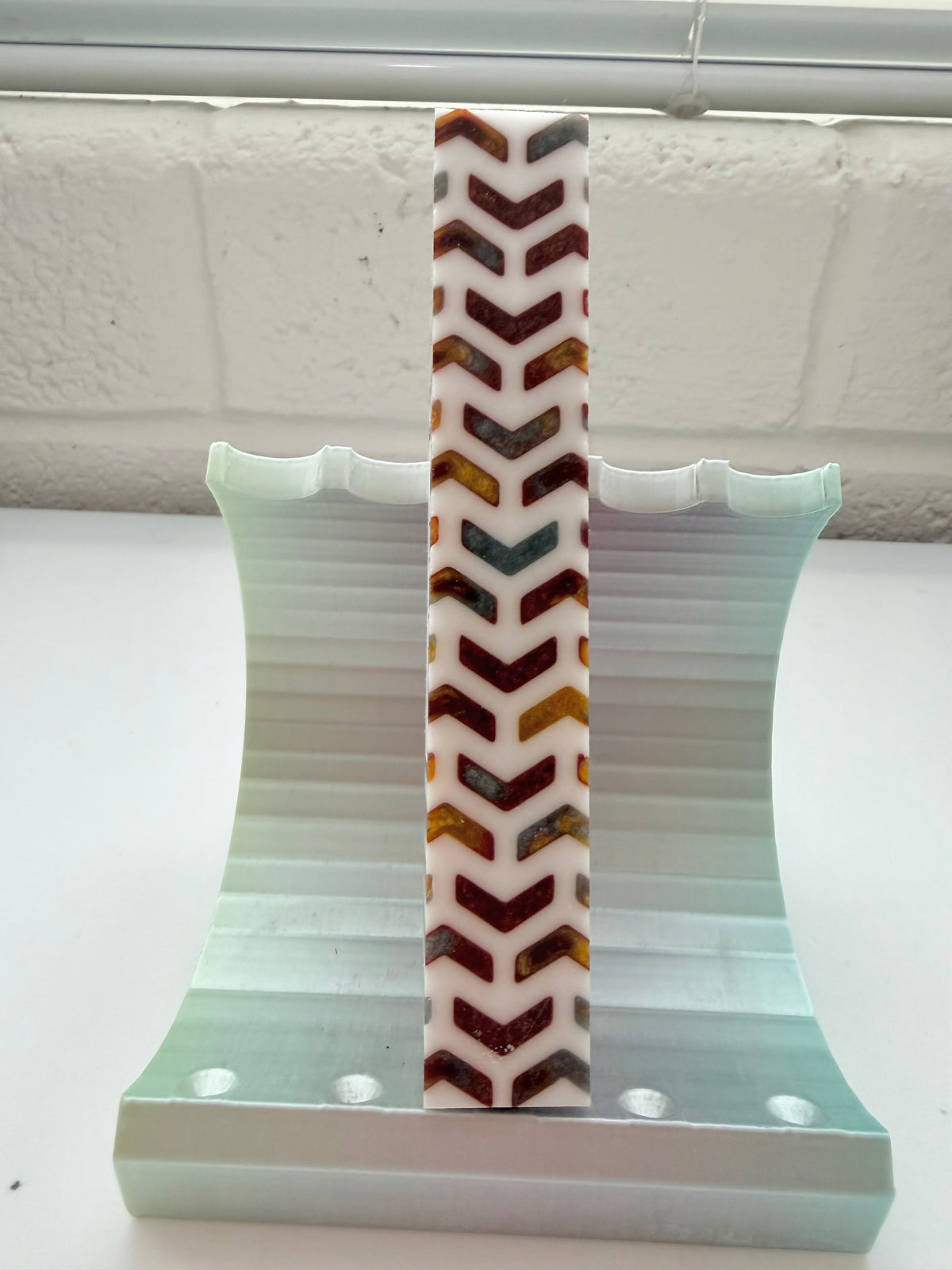 Reserved for Jessica R - Rapture Resins Chevron White/Inferno Blank & Blank Turning Service - LLW DP Pens - Special Order - 10/6/26