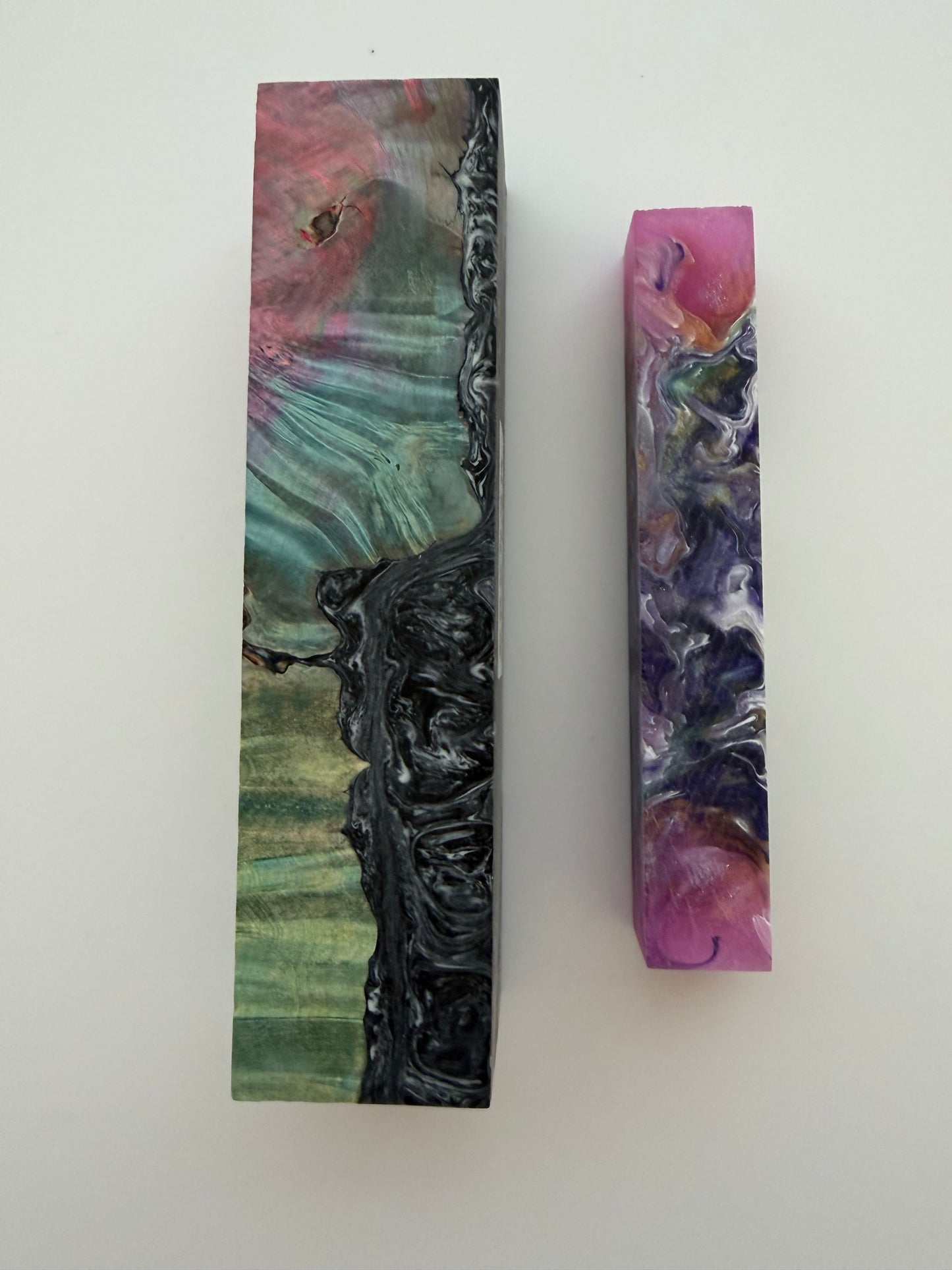 Reserved for Kris L - Cocoon pink purple resin Burl for DP pen Blank & Blank Turning Service with black gold & Overdye Wood Pizza Cutter Kit 6/3/26