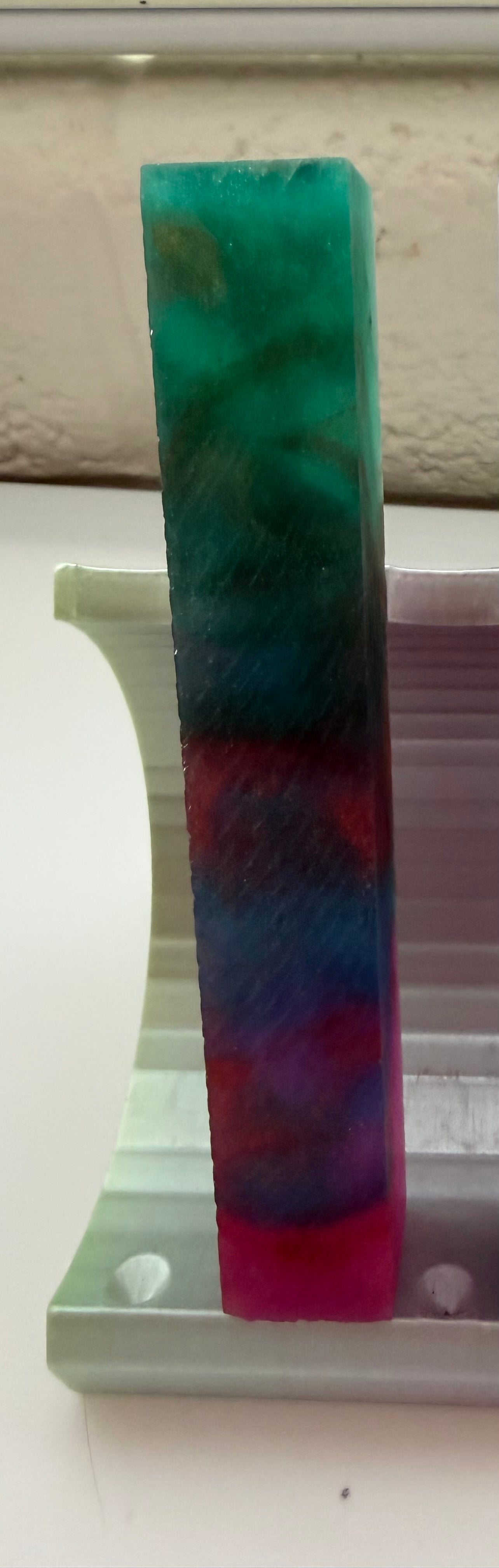 Reserved for Kris L - Blank & Blank Turning Service - LLW Cocoon “Teal, Blue, Pink with Copper” DP Pen- 8/28/26