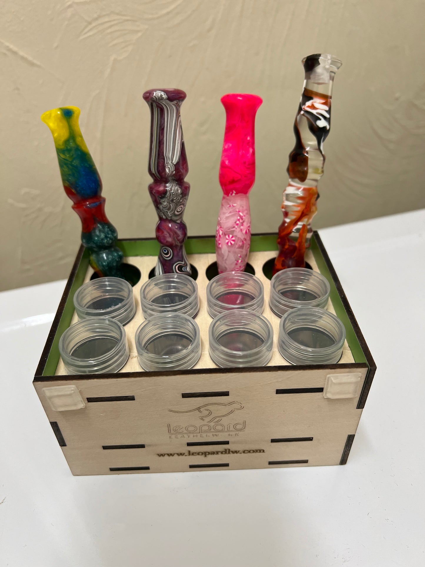 Round drill container/ pen holder accessory wooden box holder - with/without personalization - boxp